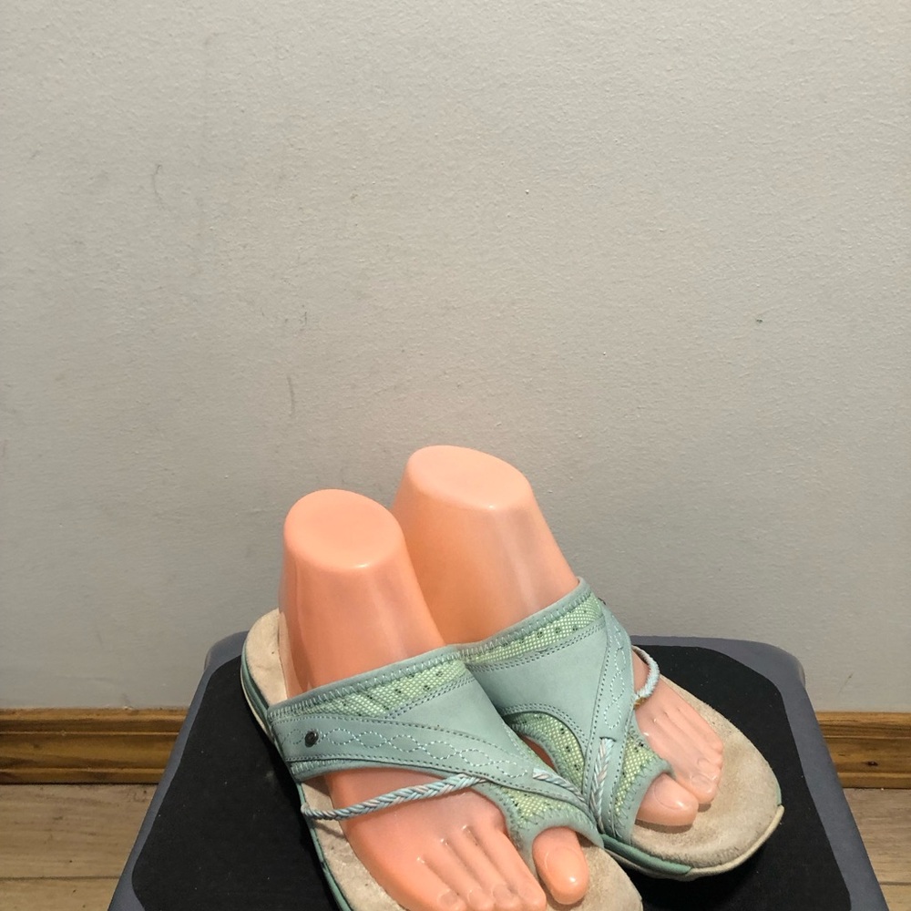 Merrell Hollyleaf Women’s Mint Green Sandals Slides Capri Size 8 - Picture 2 of 15